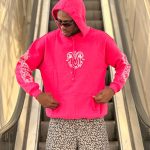 هودی طرحدار سرخابی کد 10764