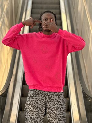 دورس لش طرحدار سرخابی کد 10777