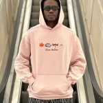 هودی طرحدار صورتی کد 10787