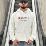 هودی طرحدار آبی روشن کد 10788