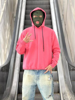 هودی بیسیک صورتی کد10552