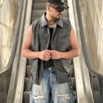 وست چرم مشکی کد ۱۰۷۴۱