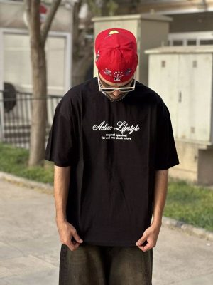 تیشرت لش مشکی کد 10352