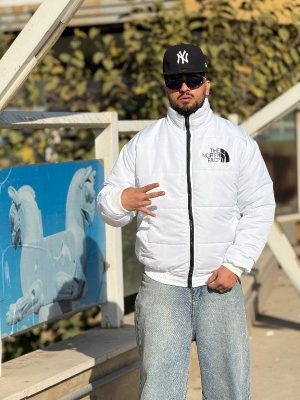 کاپشن نورث فیس سفید کد 2014