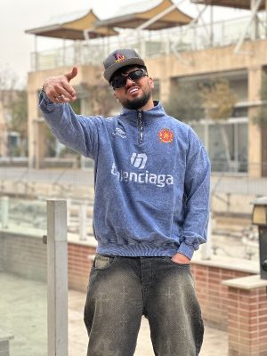 دورس نیم زیپ فوتبالی کد 2063