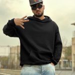 هودی بیسیک مشکی کد 2040