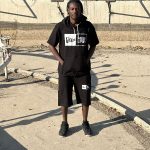 ست هودی شلوارک مشکی کد 2091