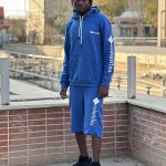 ست هودی شلوارک بنفش کد 2099