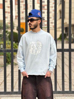 دورس طرحدار رنگ آبی روشن کد 3091