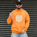 دورس طرحدار رنگ نارنجی کد 3094