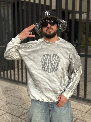 دورس طرحدار رنگ طوسی کد 3097