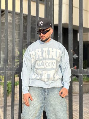 دورس طرحدار آبی روشن کد 3103