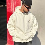 هودی طرحدار سفید کد 3213