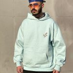 هودی طرحدار سفید کد 3213