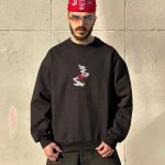 دورس طرحدار مشکی کد 3218