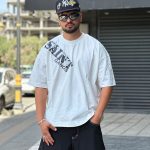 تیشرت طرحدار سفید کد 11400