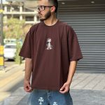 تیشرت چاپی قهوه ای کد 11377
