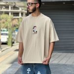 تیشرت چاپی کرم کد 11379