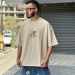 تیشرت چاپی کرم کد 11381