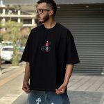 تیشرت چاپی مشکی کد 11384
