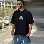 تیشرت چاپی مشکی کد 11389