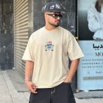 تیشرت چاپی شیری کد 11398
