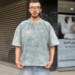 تیشرت باکسی سنگشوری سبز کد 11417