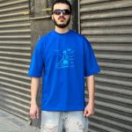 تیشرت کارتونی رنگ آبی کد 52
