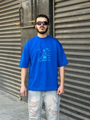 تیشرت کارتونی رنگ آبی کد 52