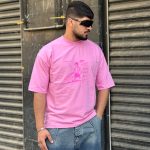 تیشرت کارتونی رنگ صورتی کد 53