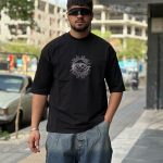 تیشرت کارتونی رنگ مشکی کد 61