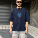 تیشرت کارتونی رنگ سرمه ای کد 63