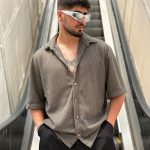 پیراهن رنگ قهوه ای کد 866