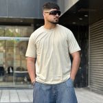 تیشرت بیسیک رنگ کرم کد 304