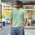 تیشرت بیسیک رنگ سبز روشن کد 307