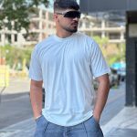 تیشرت بیسیک رنگ سفید کد 308