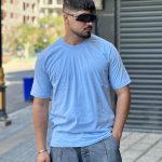 تیشرت بیسیک رنگ آبی روشن کد 311