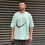 تیشرت چاپی 2نخ آبی کد 345