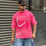 تیشرت چاپی 2نخ صورتی کد 348
