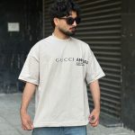 تیشرت طرحدار شیری کد 369