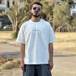 تیشرت طرحدار سفید کد 378