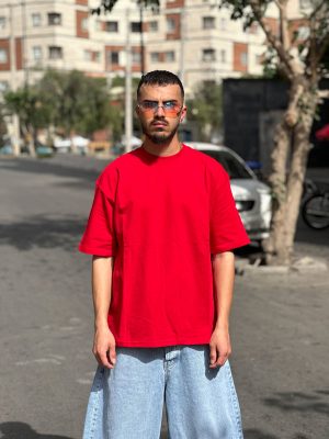 تیشرت بیسیک قرمز کد 389