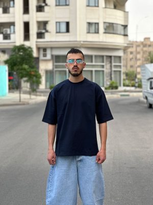 تیشرت بیسیک سرمه ای کد 393