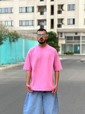 تیشرت بیسیک صورتی کد 394