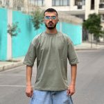 تیشرت بیسیک طوسی روشن کد 396