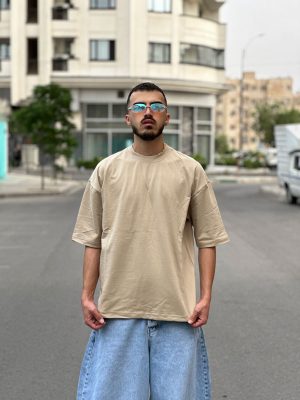 تیشرت بیسیک کرم کد 397