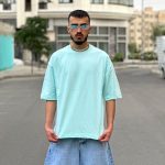تیشرت بیسیک آبی روشن کد 398