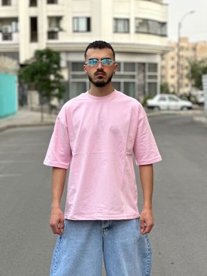 تیشرت بیسیک صورتی کد 399