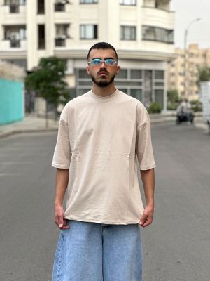 تیشرت بیسیک کرم کد 400