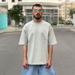 تیشرت بیسیک طوسی روشن کد 401